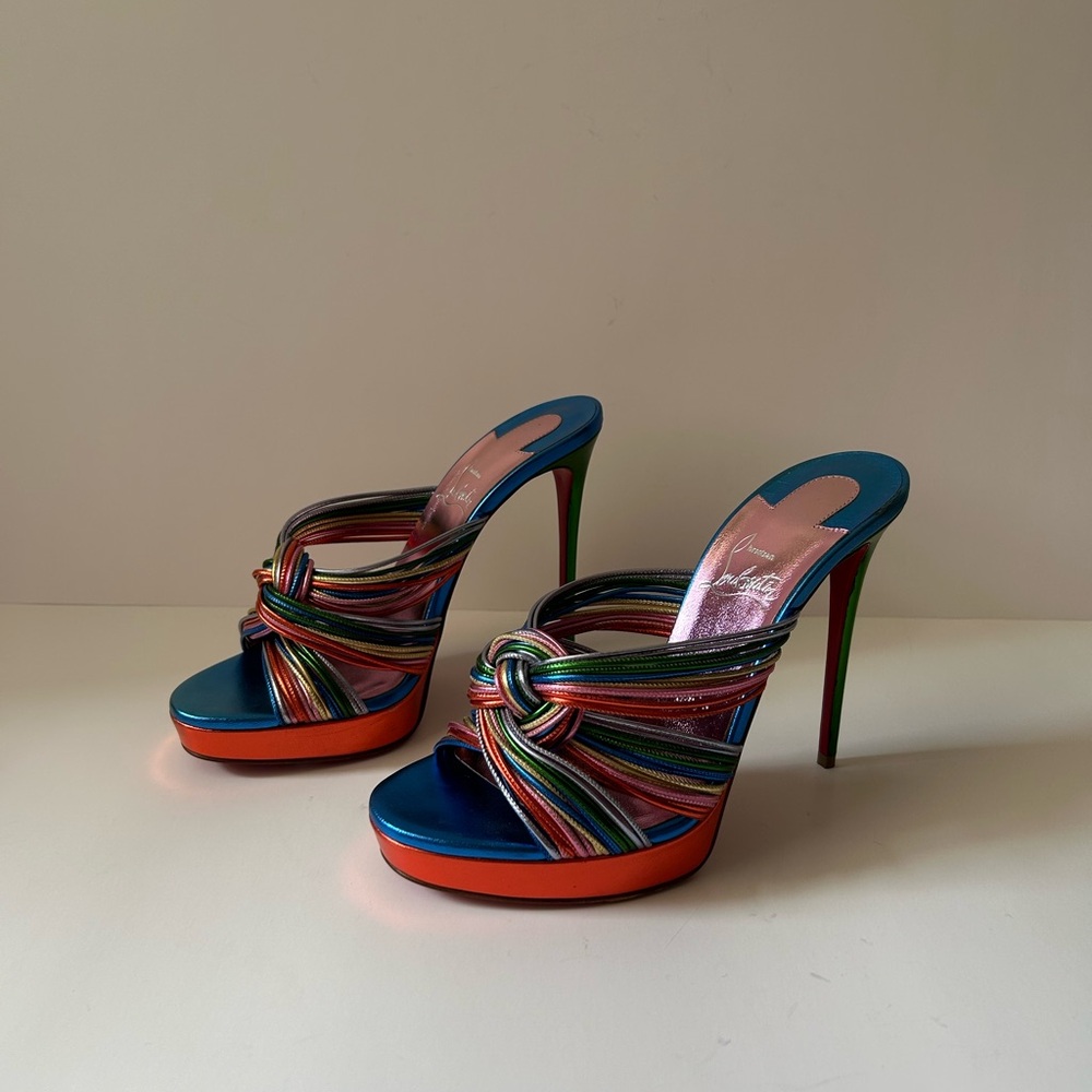 Christian Louboutin Multicolor Platform Heels